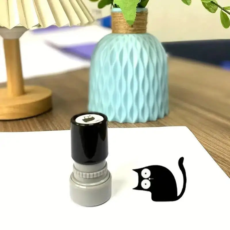 Cute Cartoon black Cat Stamp 4 Styles Cat Stamp DIY Scrapbooking Decoration For Journals, Scrapbook, Cards & Teacher Rewards Oasis Select