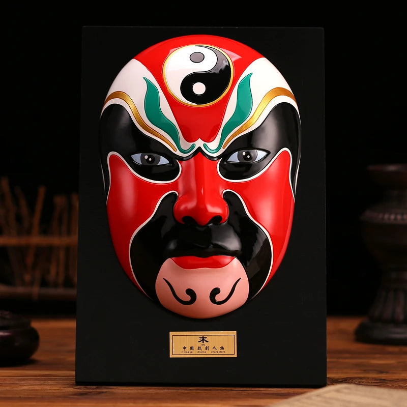 Large Peking Opera facial mask five road God of wealth hanging wall decoration Oasis Select 19