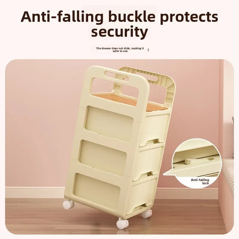 Multi-functional Drawer storage cabinet household living room snacks toys plastic storage box Oasis Select