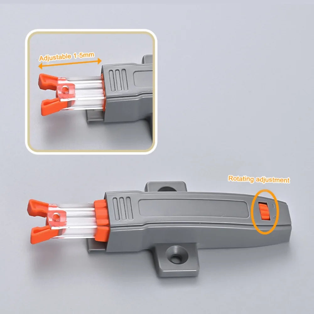 New ABS Cabinet Catches Damper Buffer Push Type Door Lock Buckle Hardware Invisible Rebound Device Wardrobe Oasis Select