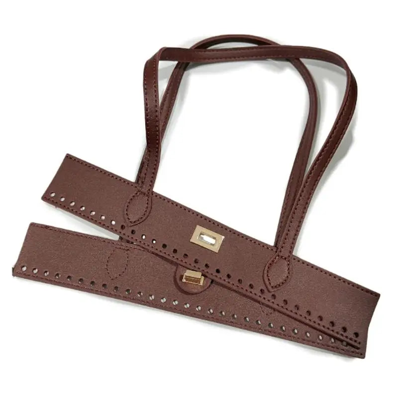 Woven DIY Handbag Double Handles – PU Replacement Bag Straps