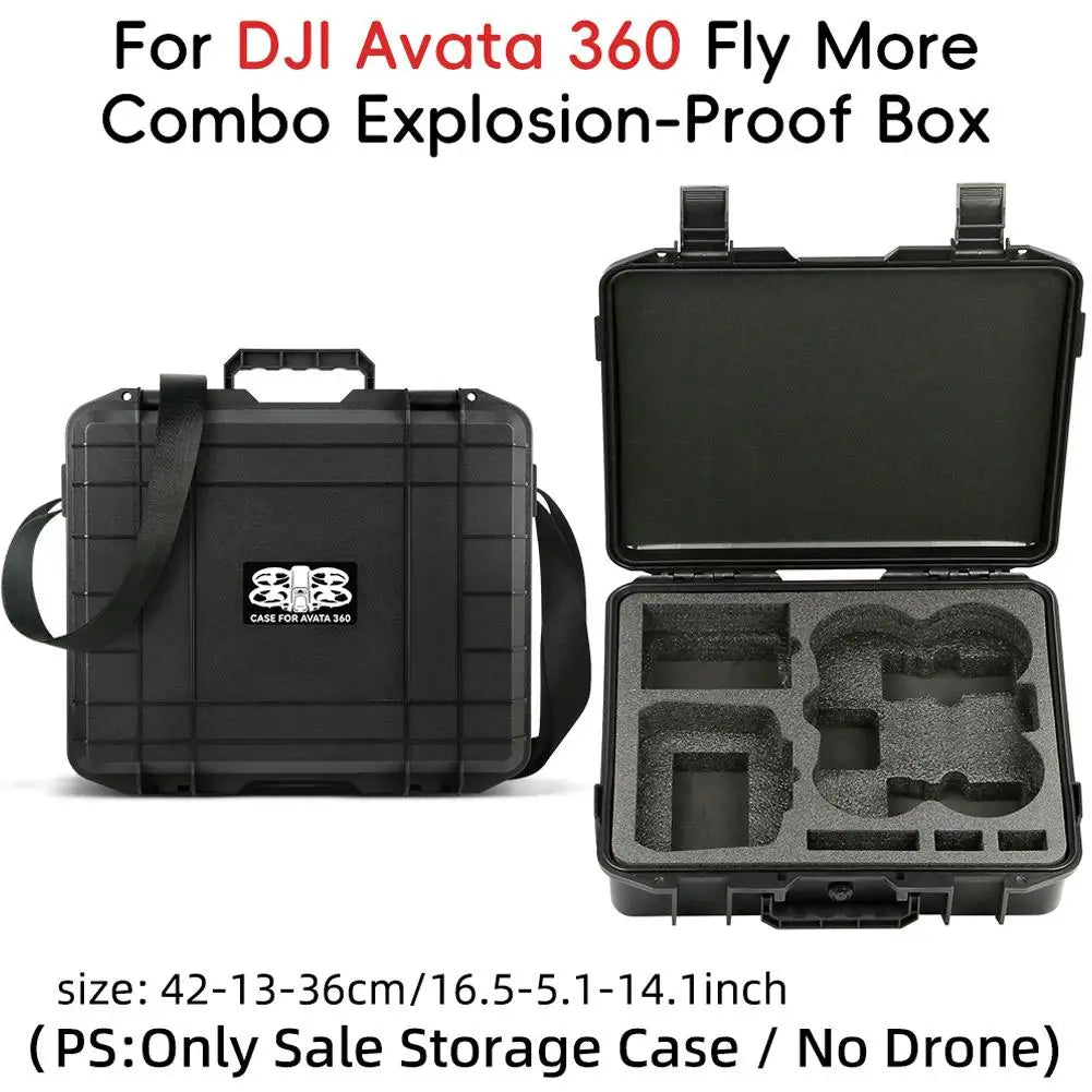 Portable Travel Suitcase For DJI Avata 360 Accessory Shoulder Carry Box Shockproof Storage Case Large Capacity Drone Safety Case Oasis Select