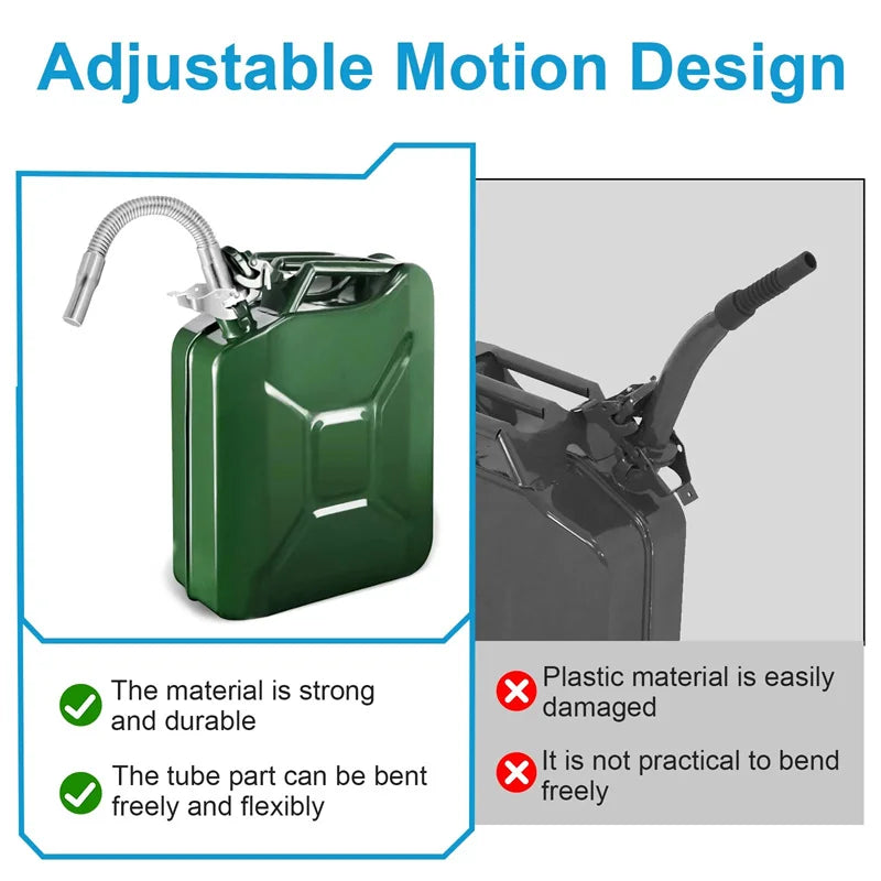 Spout Replacement, Nozzle, Flexible Pour Nozzle Suitable For Most 5Gallon Oil Cans Fuels Can Spout Oasis Select