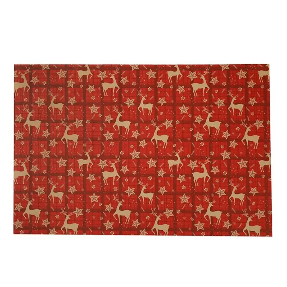 1roll Gift Wrapping Paper ChristmasTree Santa ClausWrapping Paper Birthday Gift Wrapping Paper Christmas Wrapping Paper Handmade Oasis Select Deer