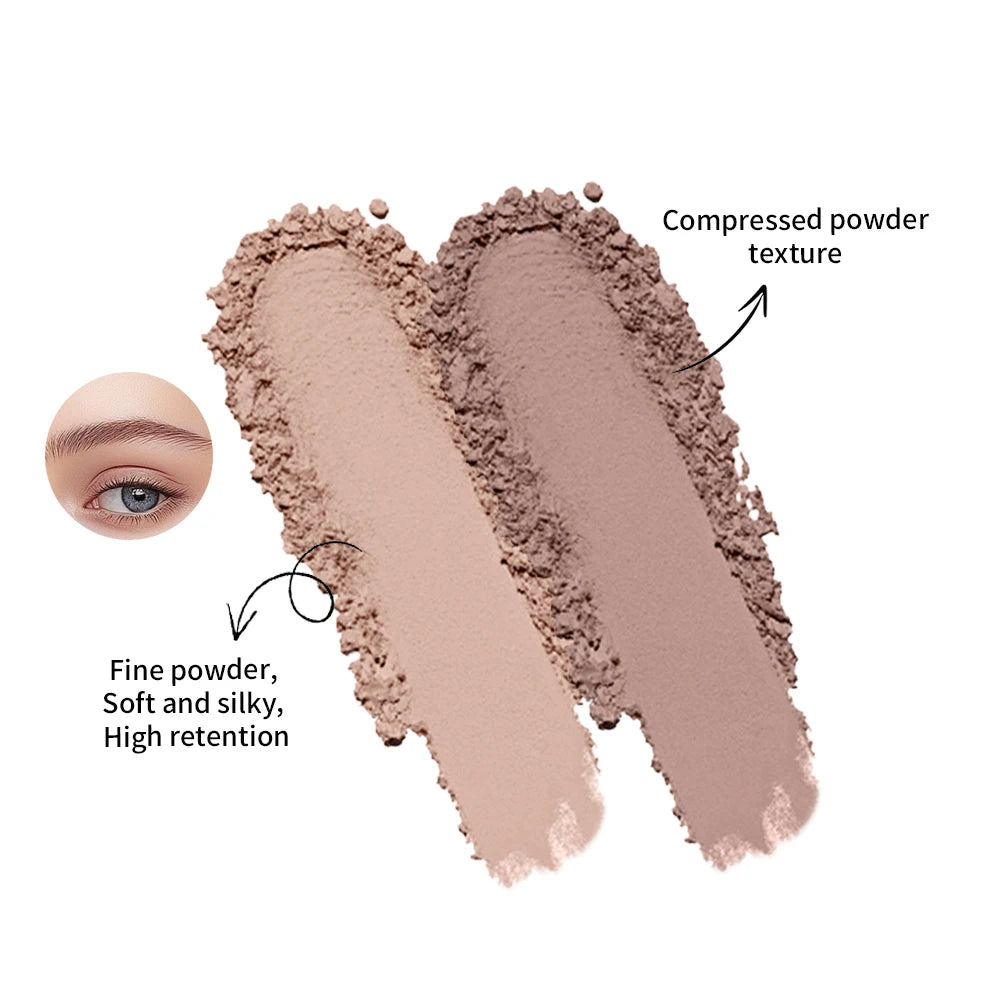 Brow Powder Duo Two-color Eyebrow Powder Design Long-Lasting Natural 3-Dimensional Eyebrow Shape Makeup Fine Powder Cosmetic Oasis Select