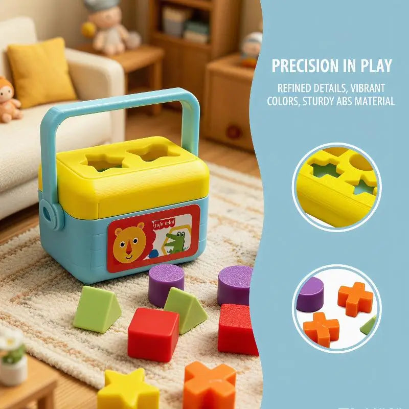 SU 1Set Doll House Nursery Decoration Photography Prop Miniature Shape Sorting Toy Box Dollhouse Educational Toy Model Oasis Select