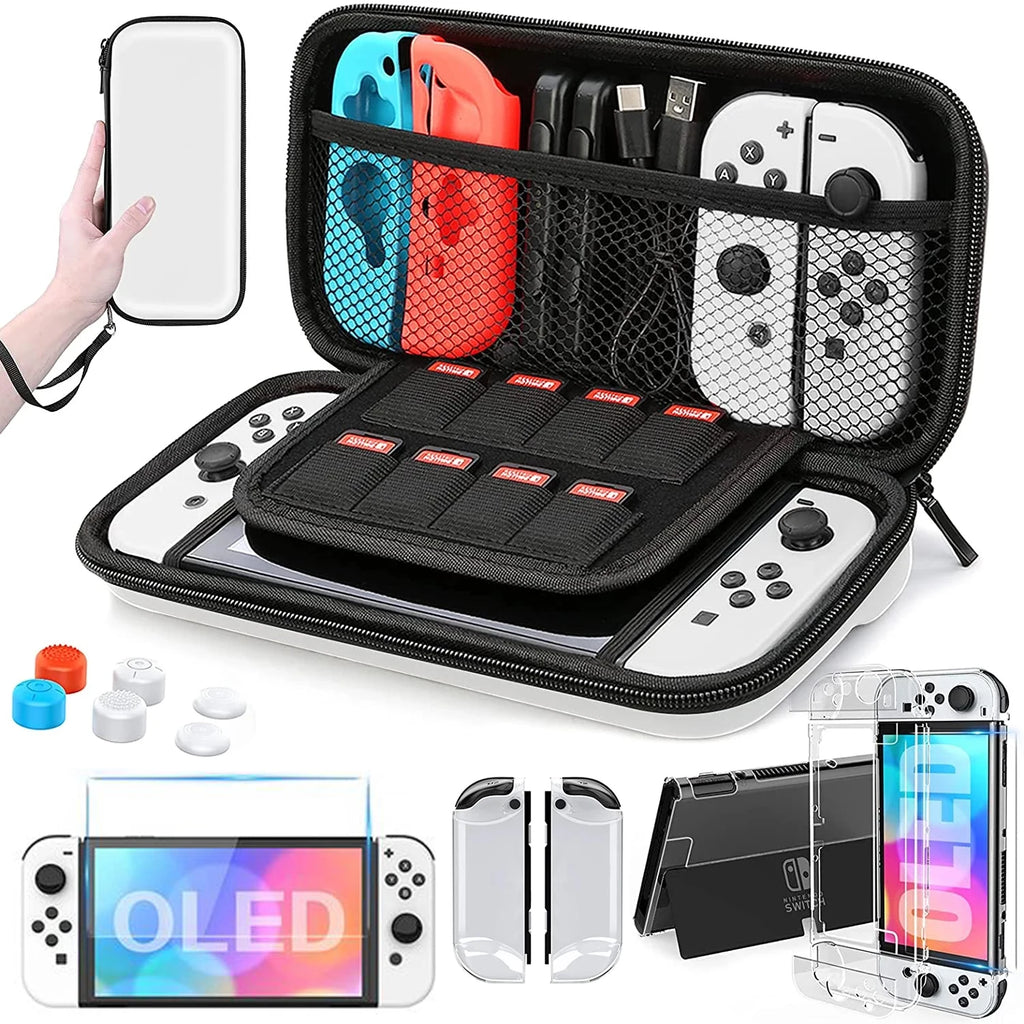 Nintendo Switch & OLED Accessories Bag & Protective Case Kit