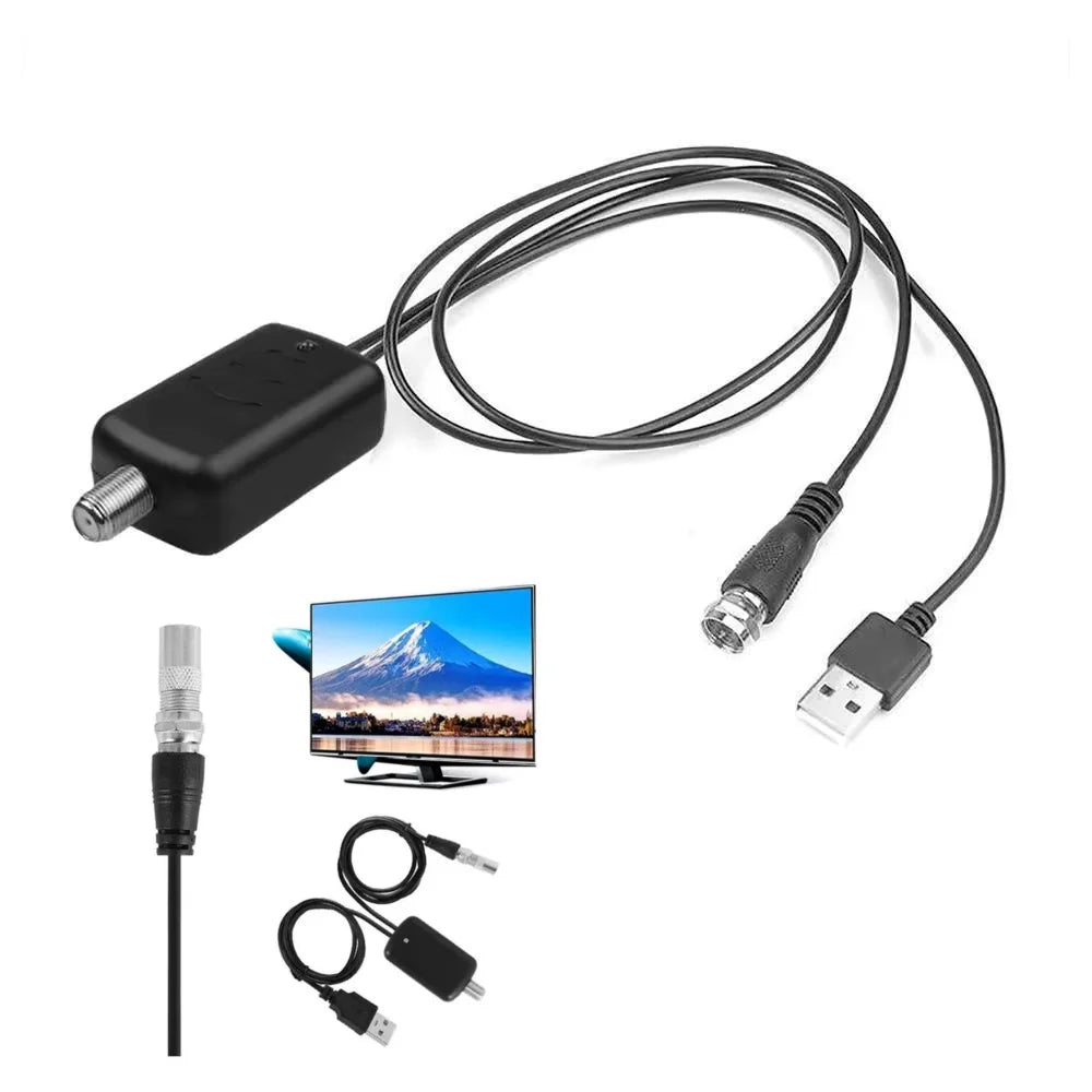 HDTV Antenna Amplifier – 200 Mile Indoor/Outdoor Signal Booster