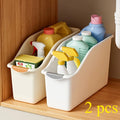 1pc Curved Plastic Storage Box Multi-Functional Home Organizer for Cleaning Products Household Storage Baskets Containers Oasis Select 2pcs