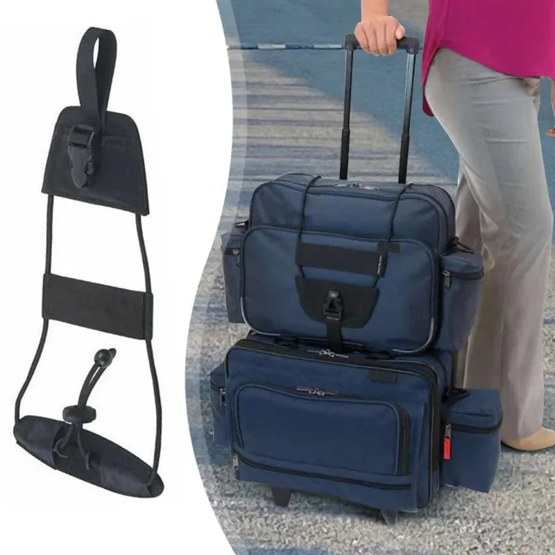 1pcs Luggage Straps with Cross Shaped Straps Wear-resistant Expandable and Load Reducing Oxford Cloth Elastic Rope Oasis Select