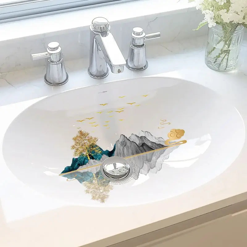 Toilet toilet sink tile stickers Waterproof wallpaper self-adhesive decorative painting shade refurbished stickers Oasis Select