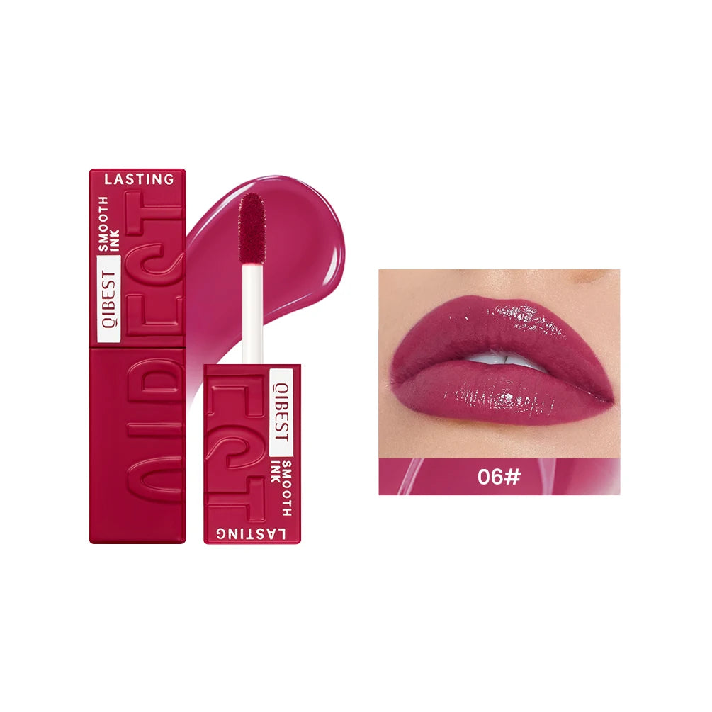 QIBEST Mirror Watery Lip Glaze – Glossy Long-Lasting Lip Gloss