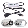 3-Timing 0.5h/1.5h/3h 3-Speed Controller For USB Ceiling Fan LED Lamp Power Extension Switch Cable Oasis Select Default Title