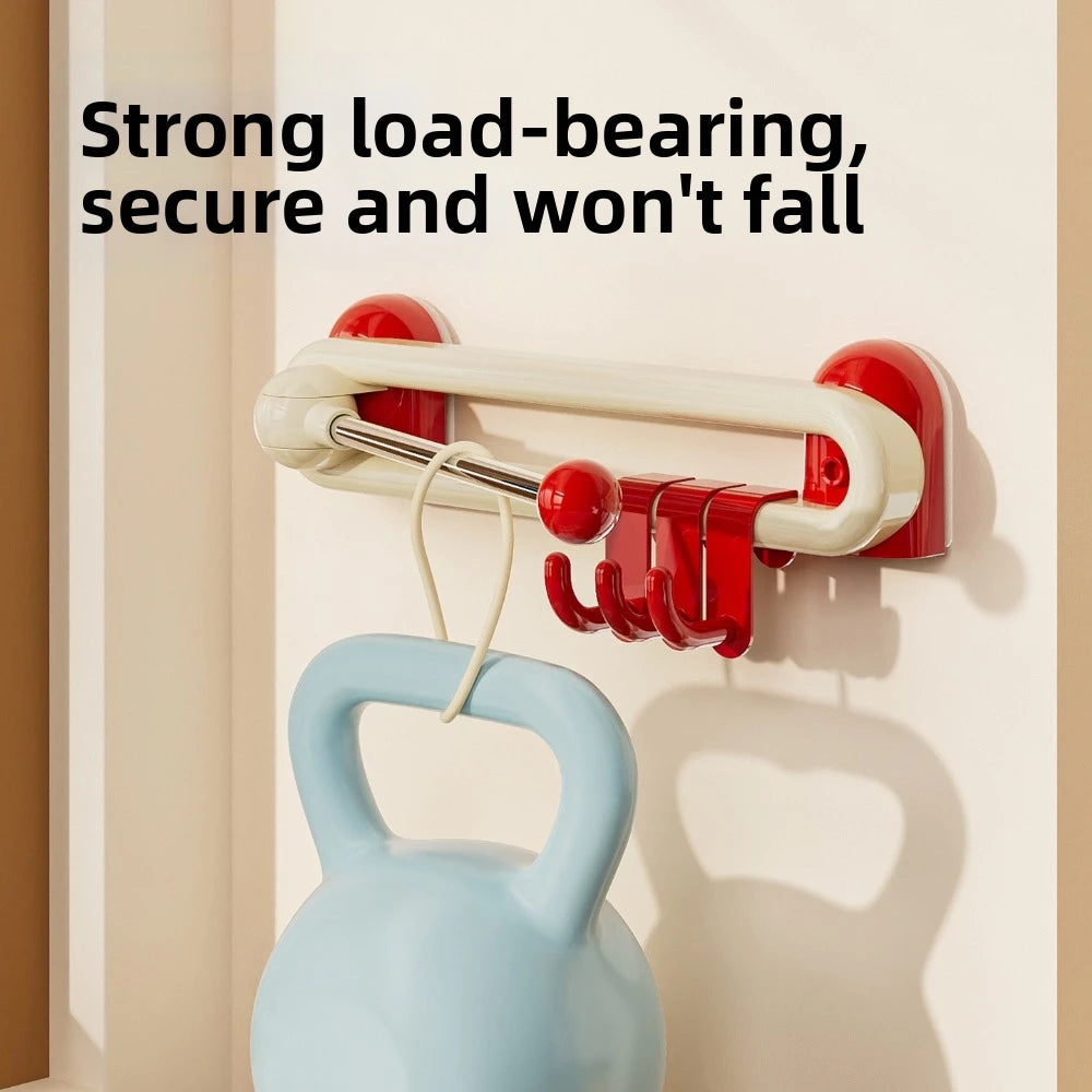 Adjustable Rotating Wall Hook – No-Drill Waterproof Storage Hook