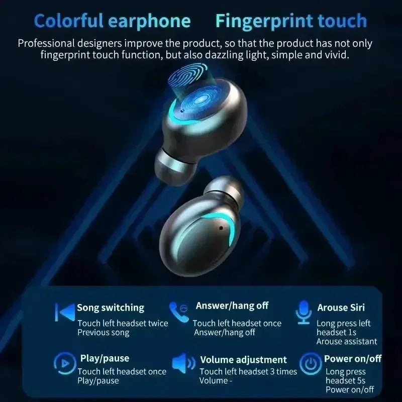 TWS F9-5 Earphone Bluetooth Earphones Wireless Headphones Hifi Stereo Sports Earbuds Headset Hearing Aids With Mic Handfree Oasis Select