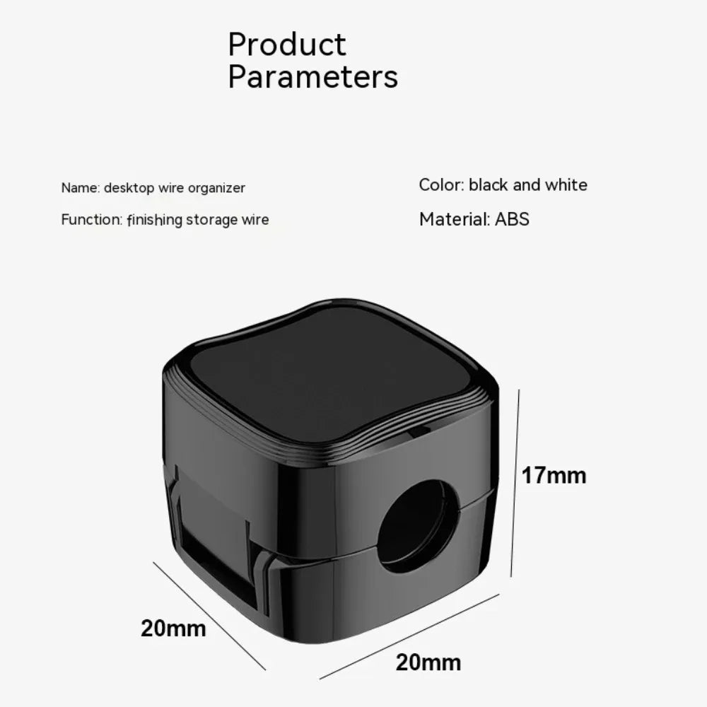 1/3/6PCS Magnetic Cable Clips Cable Smooth Adjustable Cord Holder Under Desk Cable Management Wire Keeper Cable Organizer Oasis Select