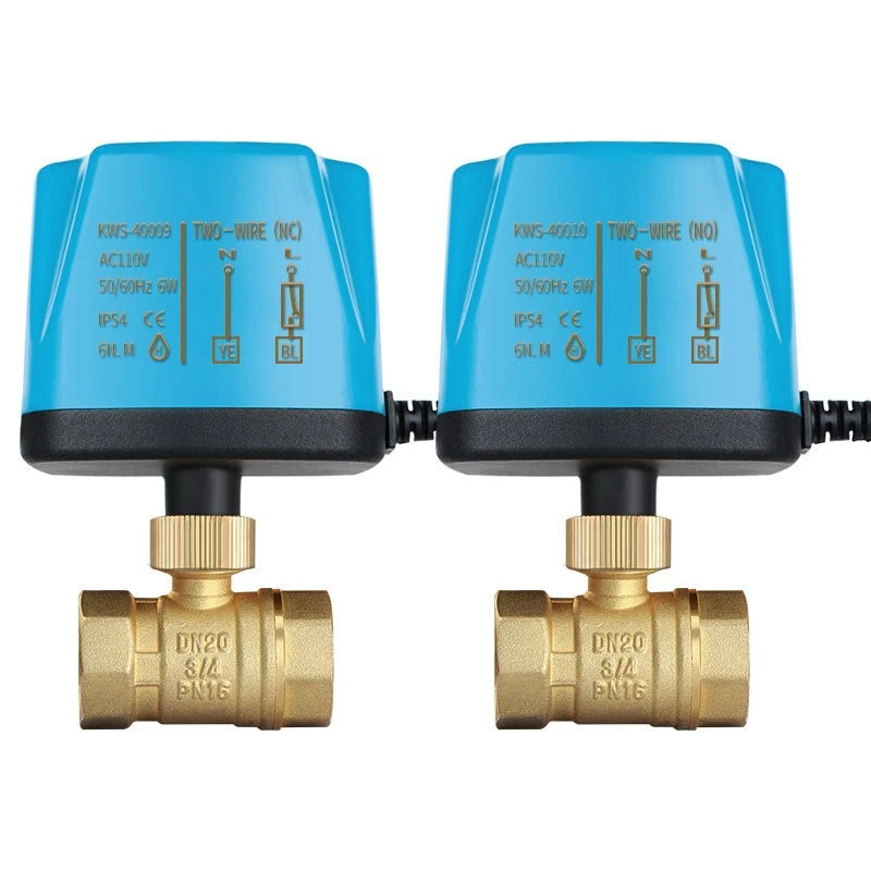 Brass Electric Ball Valve DC12V/24V Three Wire Two Control 1/2 "3/4" 1 "2" Electric Valve Used for Water Solenoid Valve Oasis Select