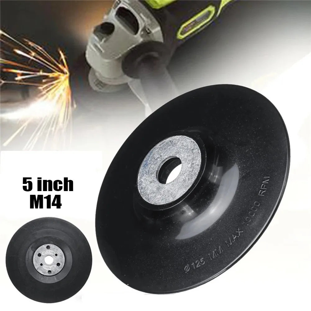 5" Resin Fiber Backing Pad M14 Thread Lock Nut for Angle Grinder Angle Grinder Backing Pad Oasis Select Default Title