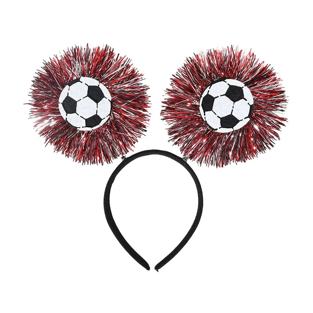 Soccer Fan Glasses & Hair Hoop Photo Booth Prop | Party Dress-Up