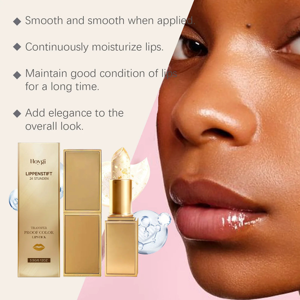 Hoygi Gold Foil Color-Changing Lip Balm – Moisturizing Color-Changing Lip Balm Oasis Select