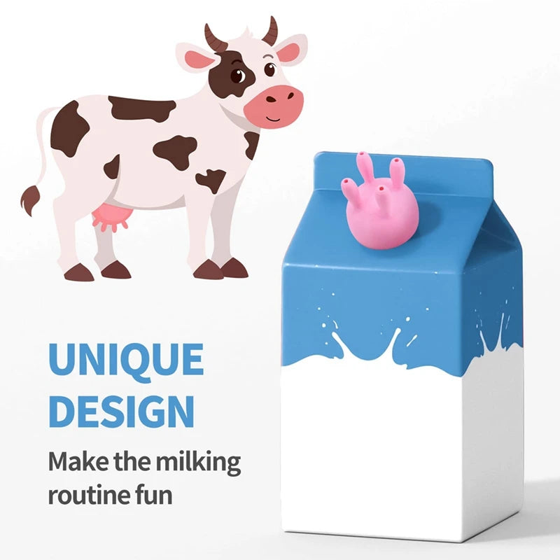 WISH Cow Breast Milk Carton Cover-Spill-Proof Pouring Mouth Of Boxed Milk, And Interesting Kitchen Accessories Oasis Select