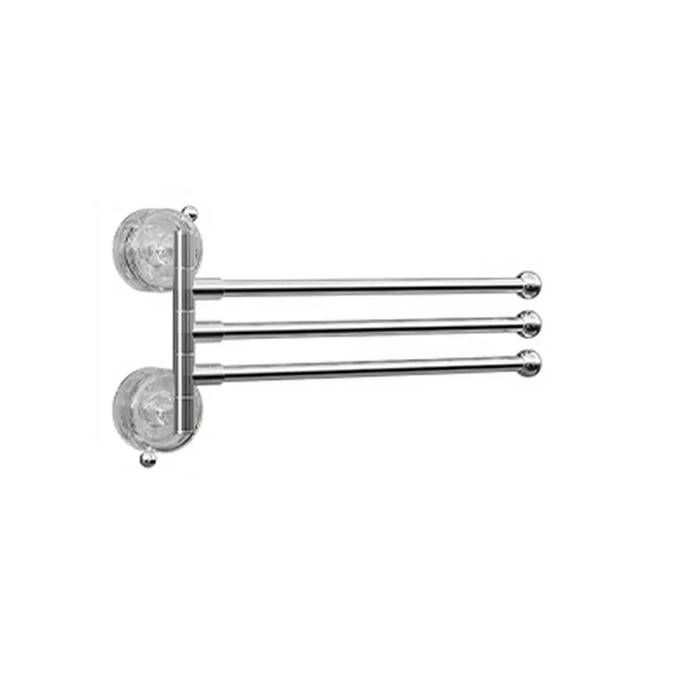 3/4/5 Bar Rotating Suction Cup Towel Rack | Foldable Hanger