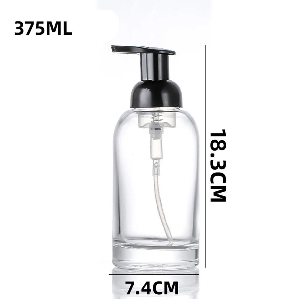 Glass Foam Pump Bottle 250ml & 375ml | Refillable Dispenser