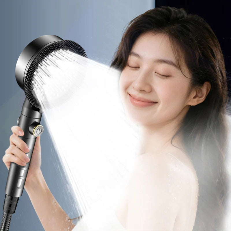 5-Mode High Pressure Handheld Shower Head with SPA Filter