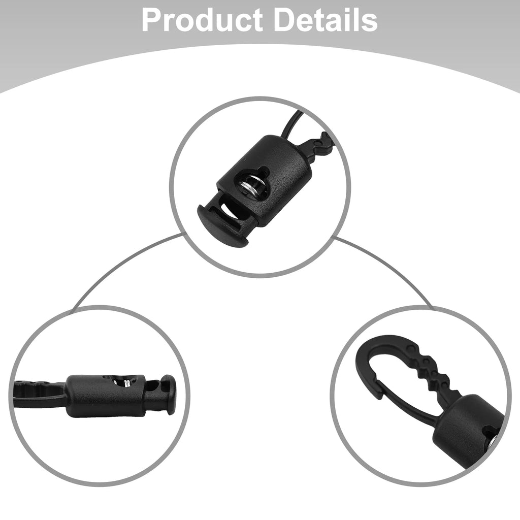 10pcs Camping Tent Wind Rope Clip Tent Hooks Camping Caravan Awning Tent Wind Rope Clamp Tent Clip Windproof Outdoor Tools Oasis Select