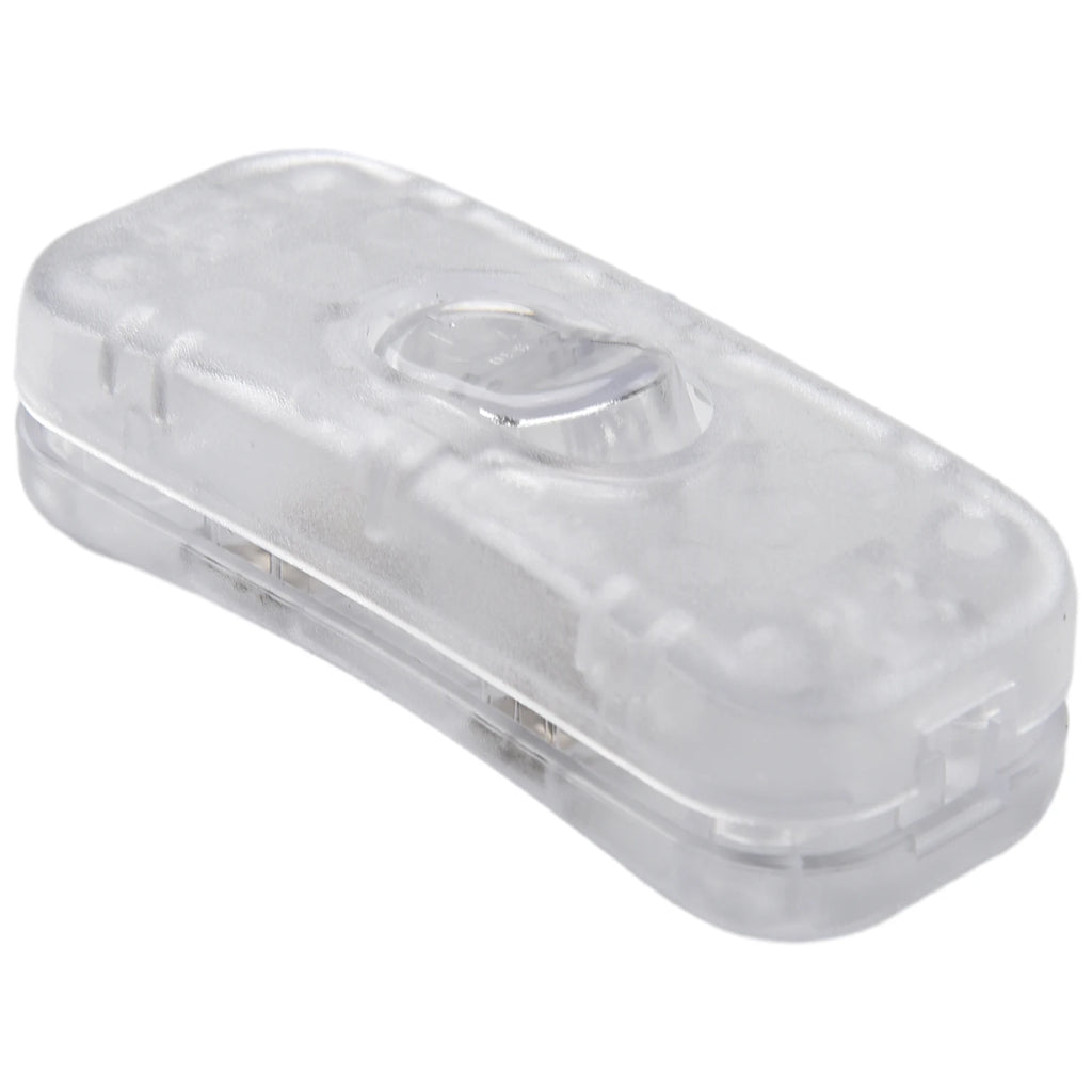 In Line Cord Switch Rocker Switch On/Off Lamp Control 303 Push Button Switch For Desk Lamp Floor Lamp Oasis Select transparent