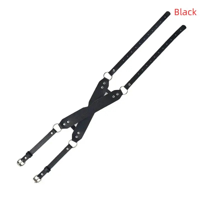 Eye Mask Sex Bondage Adult Game Couples Leather Harness Mask Wearable Costumes For Women Men Cosplay Toys Face Masks Sex Toys Oasis Select Black