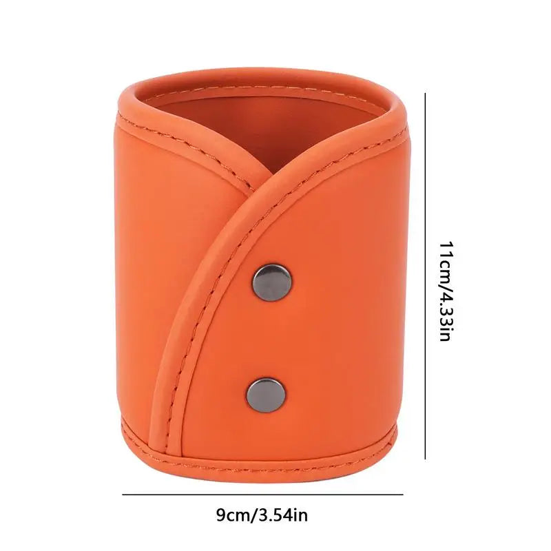 Car Window Cup Holder Leather Drink Storage Box Multi-Functional Automotive Interior Accessories Back Seat Cup Holder Organizer Oasis Select