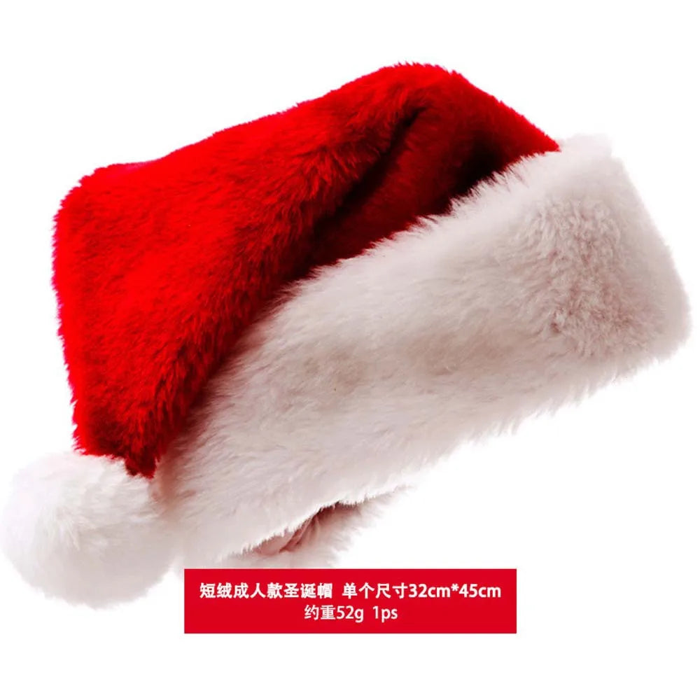 Christmas Hats: Kids Short/Long Fleece Hats, Adult Styles New Non-Woven Festival Party Decor Oasis Select Short (adult)