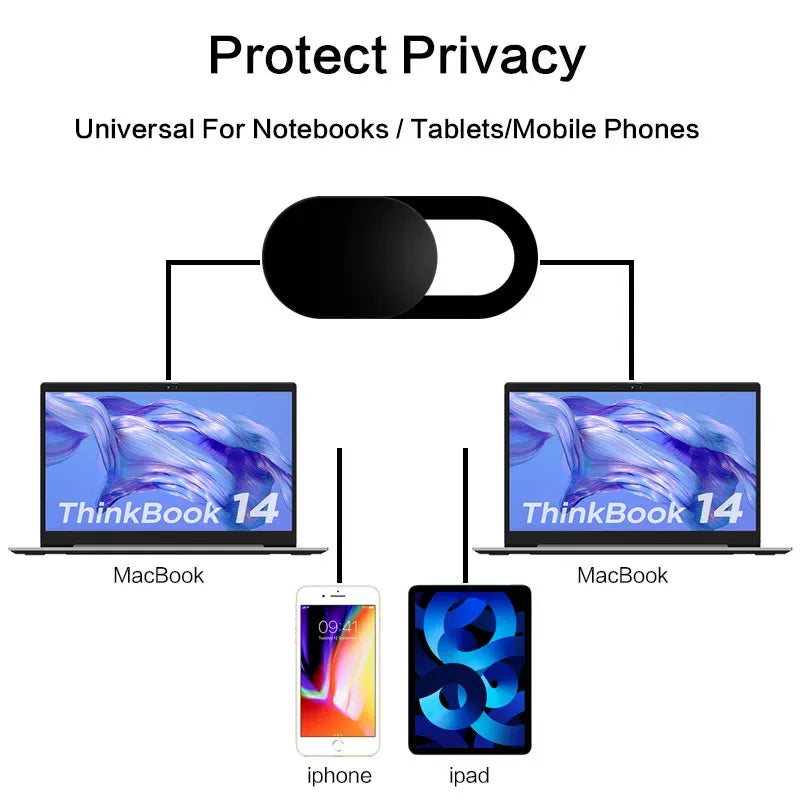 5/10/20pcs Universal Ultra-Thin Laptop Webcam Cover Shutter Antispy Camera Cover For Web Laptop Mobile Phone Lens Privacy Cover Oasis Select