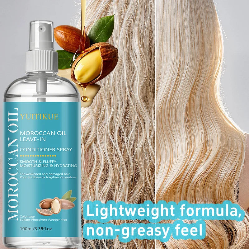 Moroccan Argan Oil Leave-In Conditioner Spray – Anti-Frizz