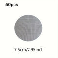 50pcs Round Drainage Mesh Pads for Flower Pots - Waterproof, Soil Loss Prevention, Ideal for Bonsai & Gardening Oasis Select 7.5cm 50pcs