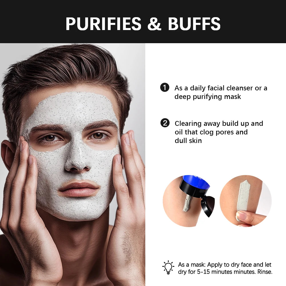 Glycolic Acid Clay Cleanser & Mask – Oil Control All Skin Types Clay Face Cleanser Oasis Select