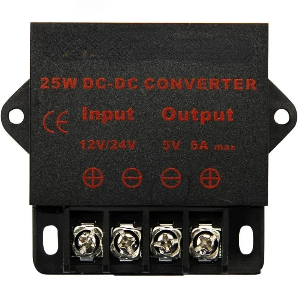 Buck Regulator Step-Down Voltage Mini Supply Module3A 5A 10A 15A For Car LED DC 12V-24V to 5V Electric Power Converter Oasis Select 5A 12V-24V 5V