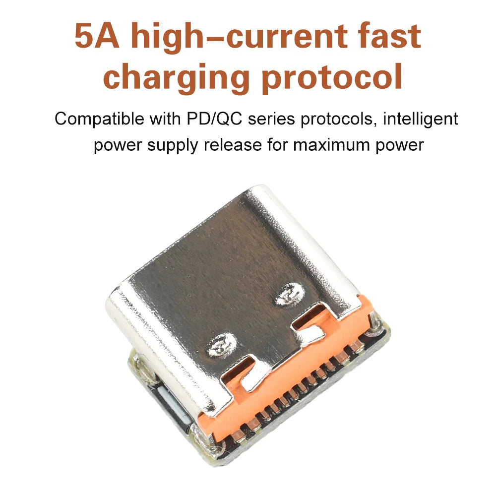 Mini Fast Charging Module PD QC Trigger 9V 12V 15V 20V Fixed Output for Smartphones Tablets In-Car Devices Universal Compatibili Oasis Select