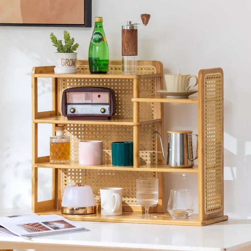 Desktop cup holder Multi-layer teacup water cup grid holder Mark coffee cup display rack Premium cup storage rack Oasis Select