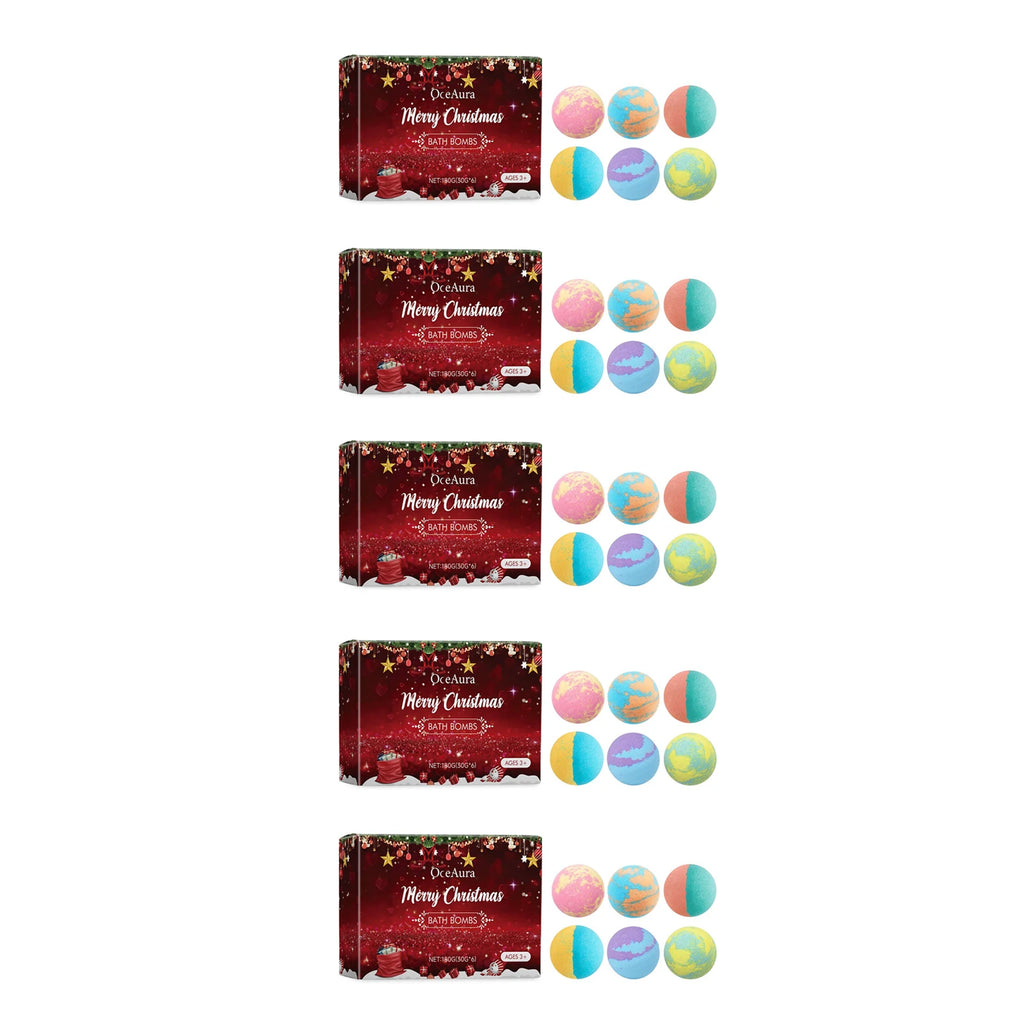 OceAura Christmas Bath Bombs Gift Set – Kids & Adults Bath Bombs Gift Set Oasis Select 30pcs boxed