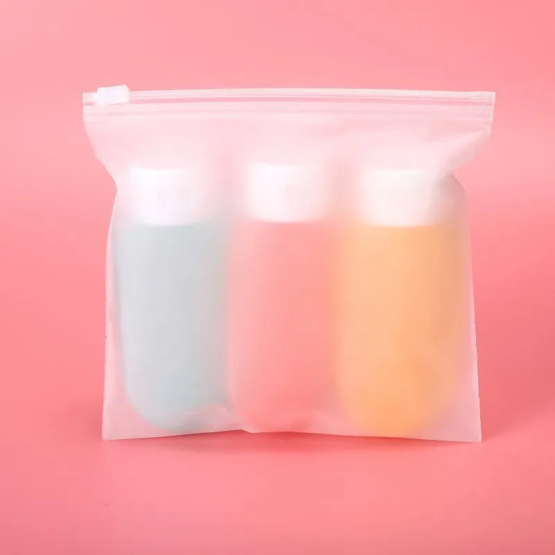 4Pcs/Set Refillable Bottle 60ml Soft Lotion Container Squeeze Tube Empty Bottle Portable Travel Shampoo Bottle Oasis Select