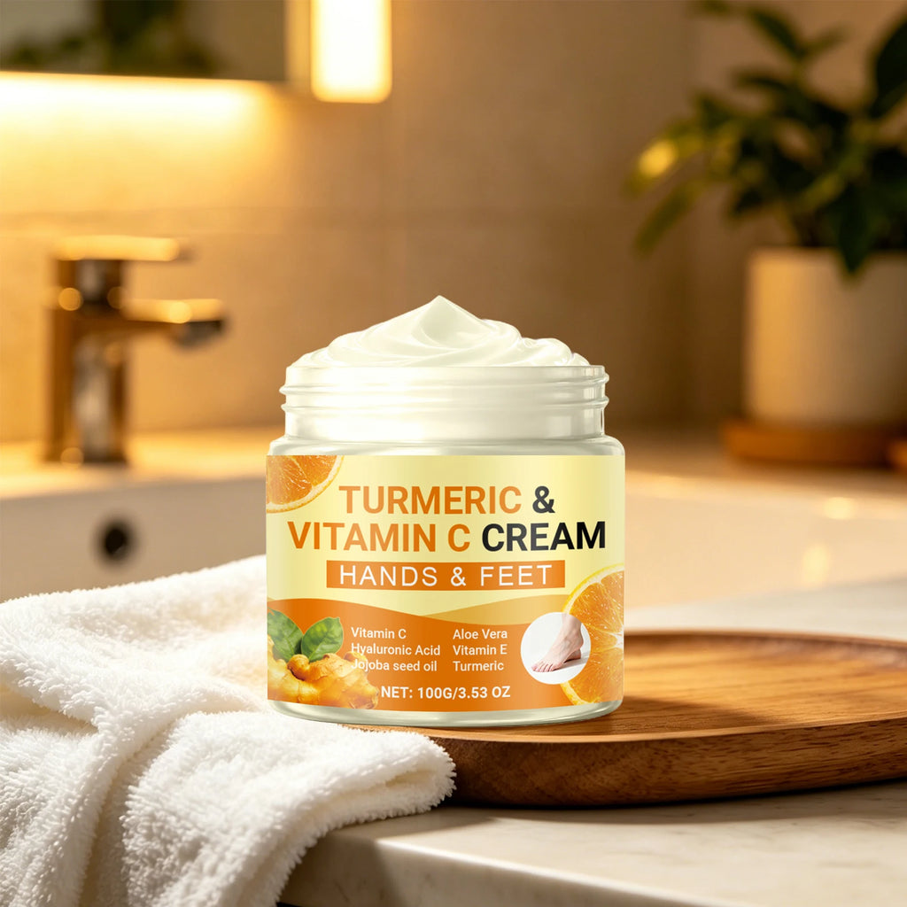 Turmeric Vitamin C Hand & Foot Cream | Brightens & Moisturizes