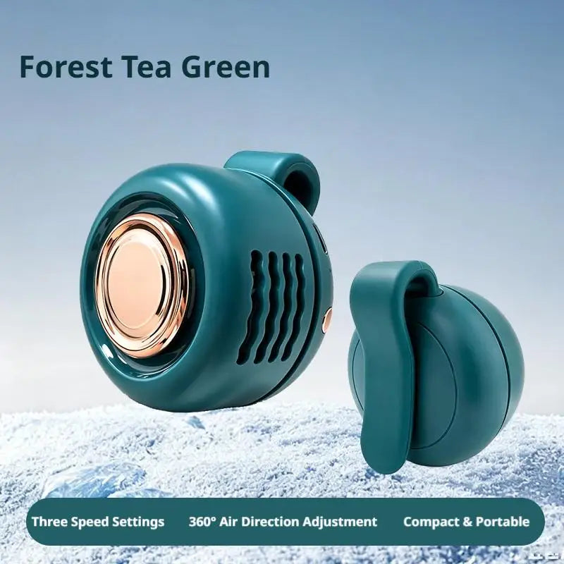 Mini Clip On Fan Portable Waist Hanging Neck Fans Hands Free USB Personal Air Cooler Wearable Pocket Fan for Travel Camping Oasis Select