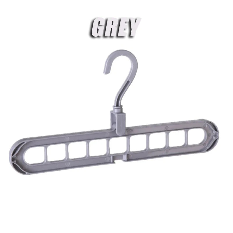 1-5pcs Magic Multi-port Support hangers for Clothes Drying Rack Multifunction Plastic Clothes rack drying hanger Storage Hangers Oasis Select Grey 5PCS