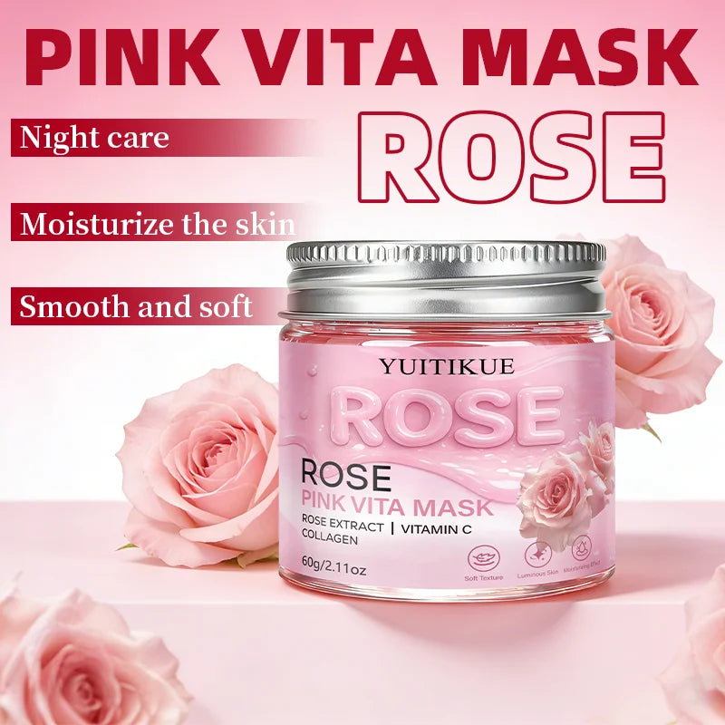 YUITIKUE Rose Pink Vita Peel Mask – Hydrate & Brighten Skin