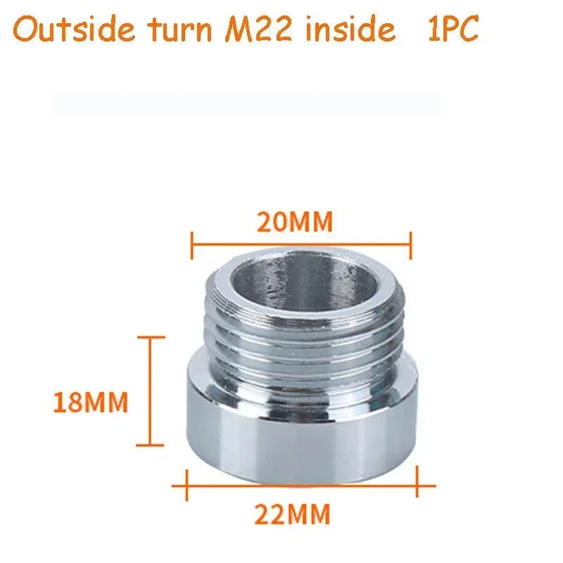 Water Faucet Connector Threaded Connector Washing Machine Faucet Converter Garden Hydrant Adapter Kitchen Bathroom Accessories Oasis Select Out-22-In