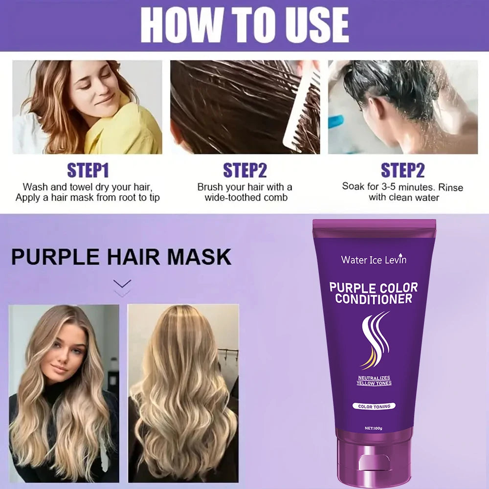 Purple Keratin Hair Mask – Repair Dry Frizzy Damaged Hair Keratin Hair Mask Oasis Select