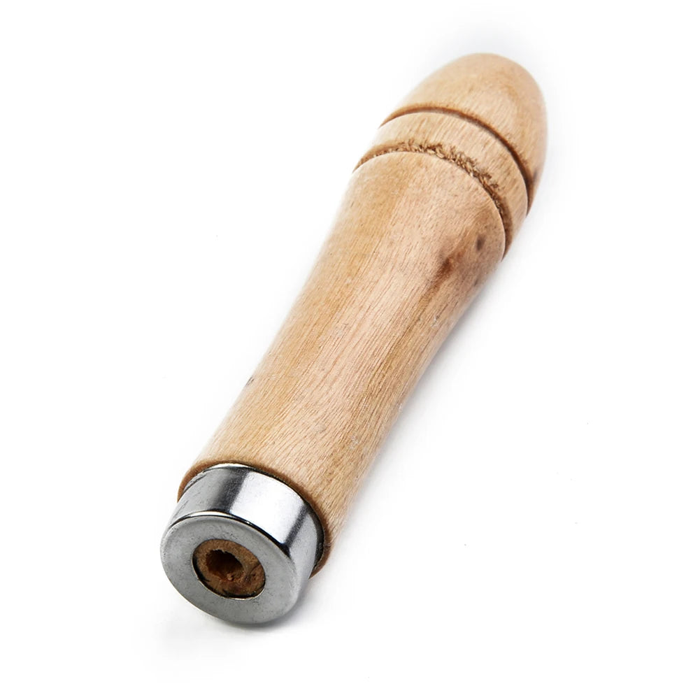 10-Pack Wooden File Handles with Metal Collar – 90mm File Handle Set Oasis Select