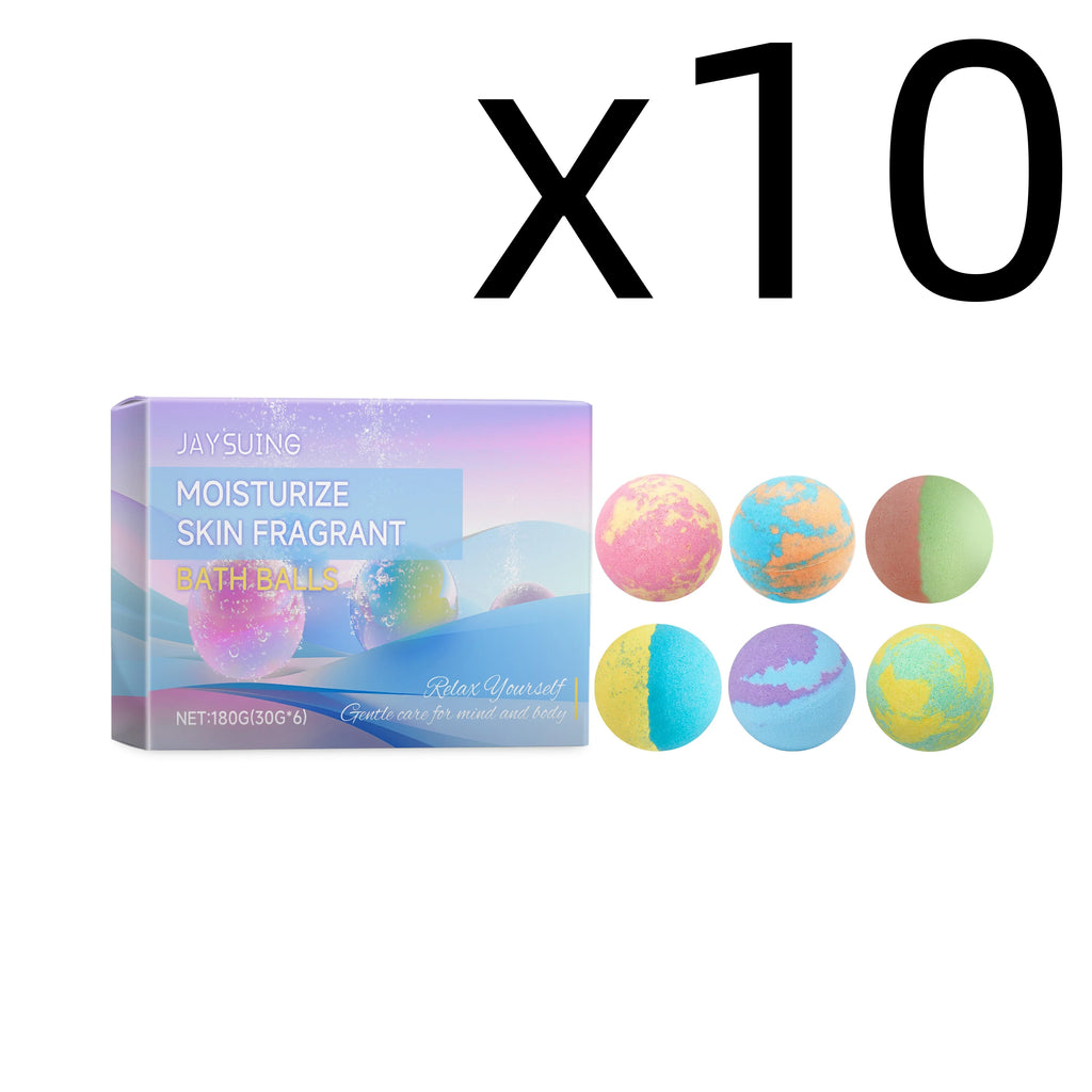 Aromatherapy Bath Bombs 6-Pack – Moisturizing & Relaxing Bath Bomb Set Oasis Select 6pcs Boxed X 10PCS